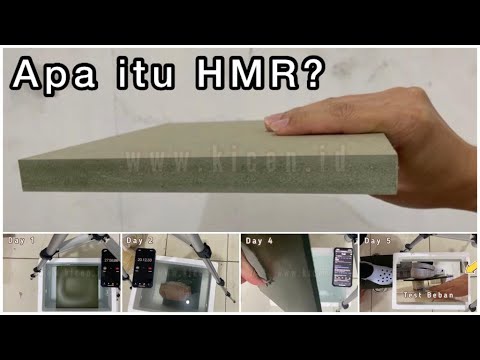 Uji rendam HMR Board 4x24 jam dengan beban 50 kg