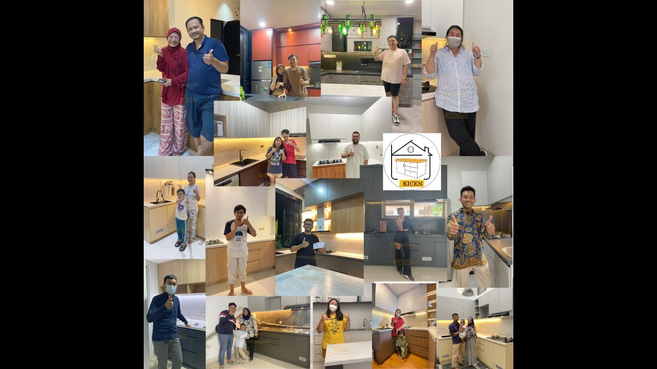House tour dan testimoni live klien kitchen set KICEN